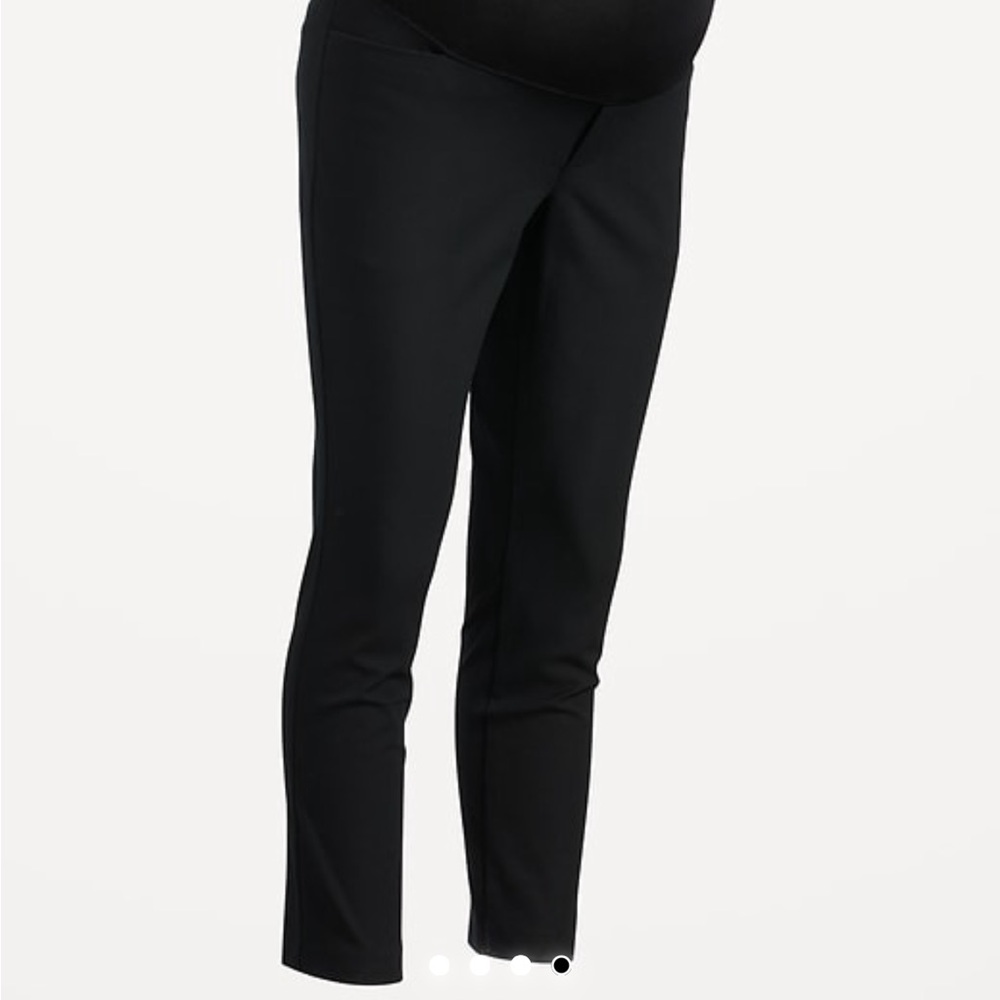 Maternity Pixie Ankle Black Women's Pants - Picture 4 of 4